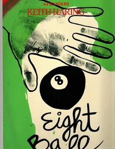 KEITH HARING - EIGHT BALL - PUBLISHED IN JAPAN 1989 - 1ST EDITION - HARDCOVER - Picture 1 of 2