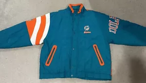 Vintage Miami Dolphins Starter Puffer Jacket 90’s Men’s Sz-XL(Read Description) - Picture 1 of 17