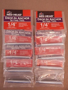 SET BESTEHEND AUS 8 ROTEN KOPF RT-114 EINSETZWERKZEUGEN, 1/4 ZOLL SCHRAUBE, TEIL # 07498 - Bild 1 von 3