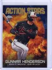 Gunnar Henderson 2023 Topps Chrome Update AS-2 Orioles RC Gold Refractor 17/50