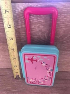MY LIFE DOLL TRAVEL ACCESSORY Luggage Rolling SUITCASE WITH RETRACTABLE HANDLE - Picture 1 of 4