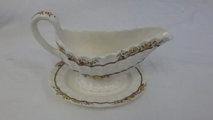 COPELAND SPODE BUTTERCUP Barca su ghiaia con sottopiastra attaccata vecchio marchio 2/7873 #2 - Foto 1 di 8