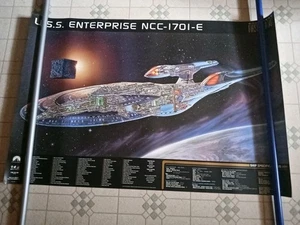 SciPubTech First Contact Star Trek Enterprise NCC-1701-E Cutaway Poster #cr #st1 - Picture 1 of 18