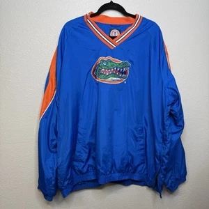 Vintage Florida Gators Wind Rain Track Jacket Pullover Coat Vintage Blue XXL - Picture 1 of 4