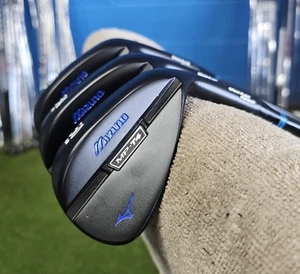 MIZUNO MP-T4 BLACK NITRIDE 3 WEDGE SET 50-54-58 SPINE ALIGNED BLACK S300 NEW CP2 - Picture 1 of 10