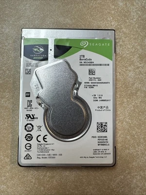 ST2000LM015, WDZ, WU, PN 2E8174-500, FW SDM1, Seagate 2TB SATA 2.5 HDD - Image 1 of 2