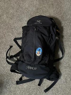 Vintage Arcteryx Miura 30 Backpacking Hiking Camping Backpack Black - Image 1 of 4