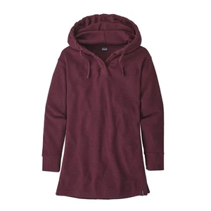 Patagonia Organic Cotton Waffle Knit Hoodie Damen Gr. M Burgundy Langarm - Bild 1 von 7