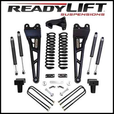 Kit de elevación de resorte helicoidal ReadyLift 4" con amortiguadores para Ford F-250 F-350 17-22 4x4 diésel Foto 1 de 3