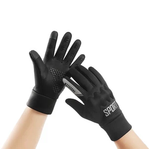 Winter velvet gloves for men's outdoor cycling, windproof, cold proof, waterproo - Picture 1 of 10