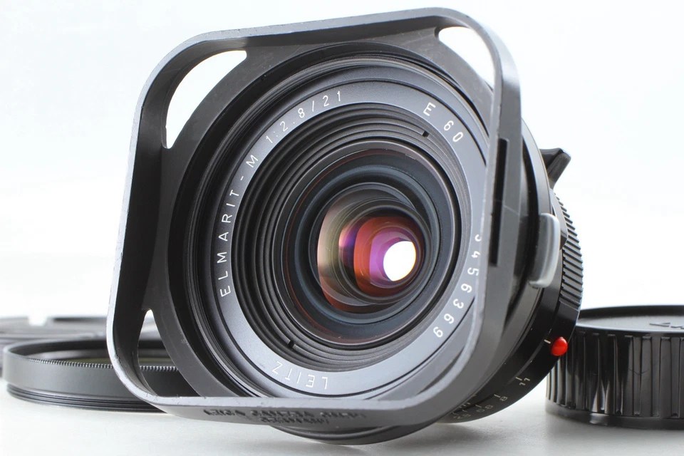 🎦【 Opt COMO NUEVO】Lente Leica Leitz Elmarit M 21 mm f/2,8 E60 Canadá con capucha de JAPÓN Foto 1 de 4