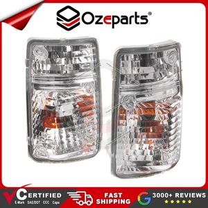 Pair LH+RH Crystal Corner Light Indicator Lamp For Nissan Patrol GQ 1994~1999 - Picture 1 of 5