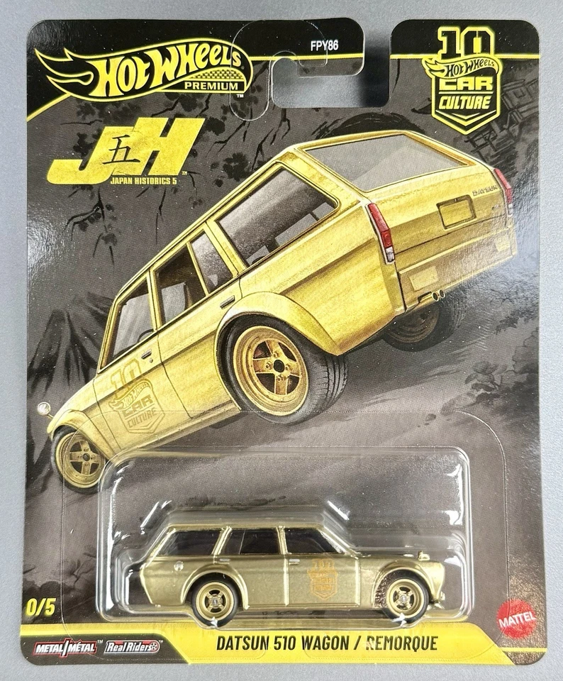 Hot Wheels Japan Historics 5 Datsun 510 Wagon 2026 Gold Chase Foto 1 de 1