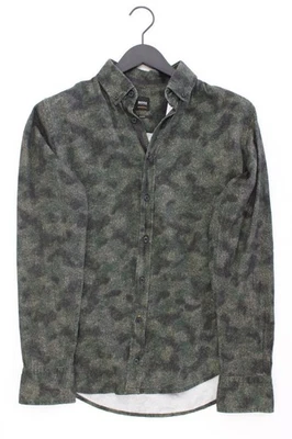 ⭐ BOSS by Hugo Boss camicetta per uomo taglia 46, S camuffare verde oliva ⭐ - Immagine 1 di 4