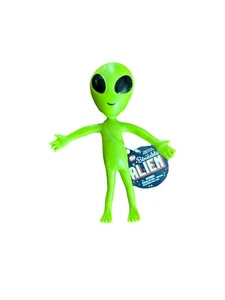 Biegsamer Gummi Neon Grün Aliens - 12er Pack. (4") Action Figuren Bendable UFO - Bild 1 von 3