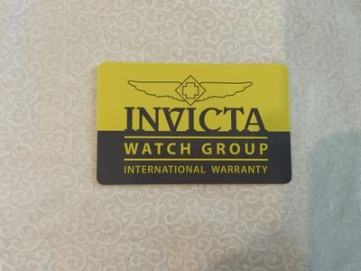 INVICTA Watch Group International Warranty Card - Image 1 of 2