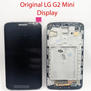 Original LG G2 Mini Display LCD TouchScreen Glas Scheibe Rahmen Frame schwarz - Bild 1 von 1