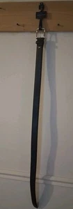 Tommy Hilfiger Men's Size 36 Black Leather Belt 11TL02X038 New Very Nice Quality - Picture 1 of 6