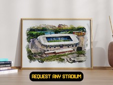 King Power Stadium - Leicester Football Poster - A5/A4/A3/A2/A1/A0