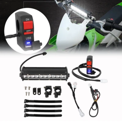 LED Headlight Light Bar Kit For Yamaha TTR110E WR250F WR450F YFZ450 YZ125 YZ85 - Image 1 of 4