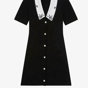Mini Abito Romarin Nero Maje - Taglia: 34 FR - 2 US NUOVO CON ETICHETTE - Foto 1 di 9