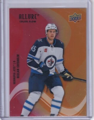 Declan Chisholm, Winnipeg Jets 2022-23 Allure Color Flow Red-Orange #SF-98 - Image 1 of 2