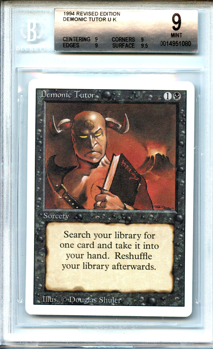Demonic Tutor Magic: The Gathering Beckett Grading Services Demonic Tutor Magic: The Gathering Beckett Grading Services