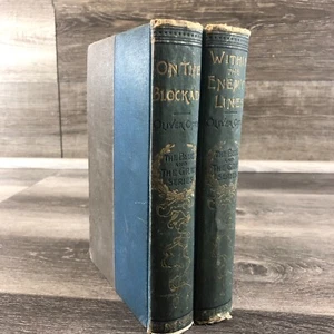 The Blue and The Gray Series Hardcover 2 Books by Oliver Optic - Picture 1 of 19