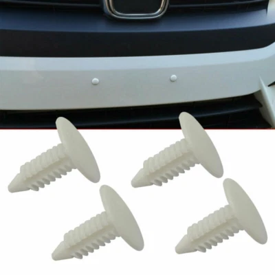 4PCS Gloss White 6-7mm Hole Plugs for Bumper Front License Plate Holes Cover - Image 1 of 4