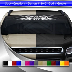 130-01 GOD IS GREATER Decal Sticker Windshield Window Graphic Christian Faith - Picture 1 of 5