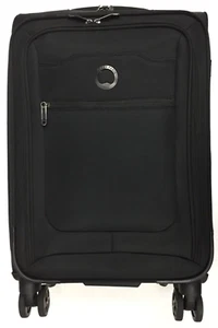 Delsey Paris Carry-on Spinner Dimensions BLACK 22.7" × 14.2" × 9.5" - Picture 1 of 8