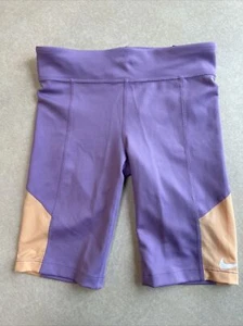 NWT, Nike girls tight fit training shorts, dri fit technology, purple, size M - Picture 1 of 8