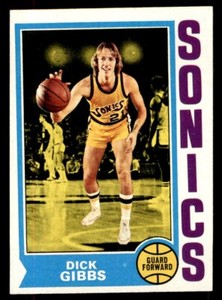 1974 Topps Basketball #106 Dick Gibbs EX/MT *d17