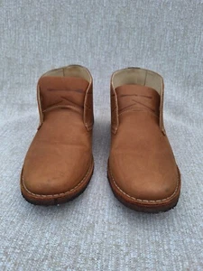 Johnston & Murphy Tan Ankle Boots Mens 11 Sheepskin Leather w/ Crepe Sole Chukka - Picture 1 of 7