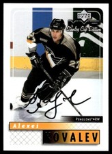 1999-00 Upper Deck MVP Stanley Cup Silver Script Alexei Kovalev Pittsburgh