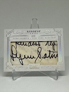 2013-14 Panini National Treasure Hockey Lynn Patrick 2/2 Taglio Auto - Foto 1 di 2