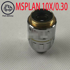 1PCS USED - OLYMPUS Microscope objective lens MSPLAN 10X/0.30