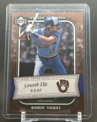 2005 Upper Deck Classics - Classic Moments #CM-RY Robin Yount /1999 - Image 1 of 2