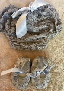 Bebe Ohlala Fancy Pants Diaper Cover Photo Prop Costume Matching Shoes Bow Tie - Picture 1 of 5