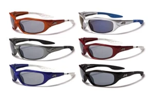 X-LOOP KIDS SLIM SHIELD SUNGLASSES SPORT WRAP AROUND OUTDOOR CHOPPER MOTORCYCLE - Picture 1 of 8