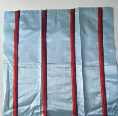 Andrew Martin Glacier Crush Blue Designer Fabric Remnant 24x24" - Image 1 of 4