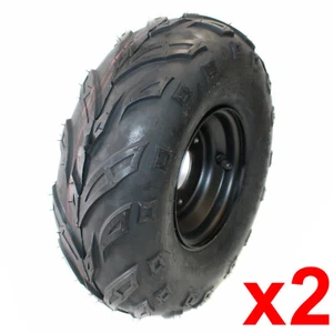 2X 145/70 - 6 6" inch 3 Stud Wheel Rim Tyre Tire 110cc Quad Dirt Bike ATV Buggy - Picture 1 of 7