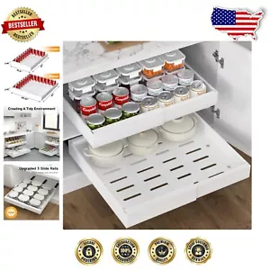 Heavy-Duty Roll Out Shelves for Pantry - Expandable Design, No Drill Needed - Picture 1 of 8