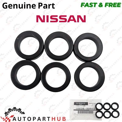Genuine Nissan Infiniti Fuel Injector Lower Cushion Ring Seal 16635-88G00 6pcs - image 1 of 4