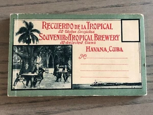 Souvenir de 1920 de Cervecería Tropical La Habana Cuba 20 Vistas Postales Hechas en Francia - Imagen 1 de 8