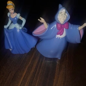 Disney Cinderella Cake Topper Fairy Godmother Blue Cape - Picture 1 of 2
