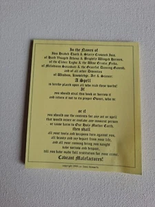 Pad of Caveant Malefactores! Book Geas warning by Isaac Bonewits - Picture 1 of 3