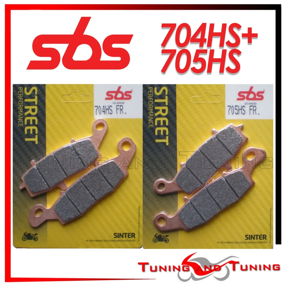 Pastiglie Anteriori SBS HS Sinter Per SUZUKI GLADIUS 650 2013 2014  (704+705 HS) - Immagine 1 di 1