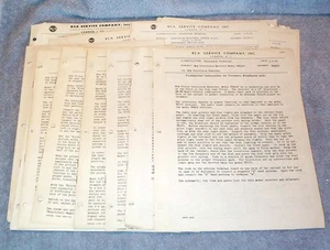 RCA Fernseher Technische Serviceblätter 1949-1950 verschiedene Fernseher, Auswahl 3,99 $ pro Stück - Bild 1 von 1