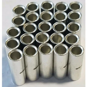 25PCS Un-insulated Butt Connector Electrical Wire Ferrule Cable Terminal 8 Gauge - Picture 1 of 6